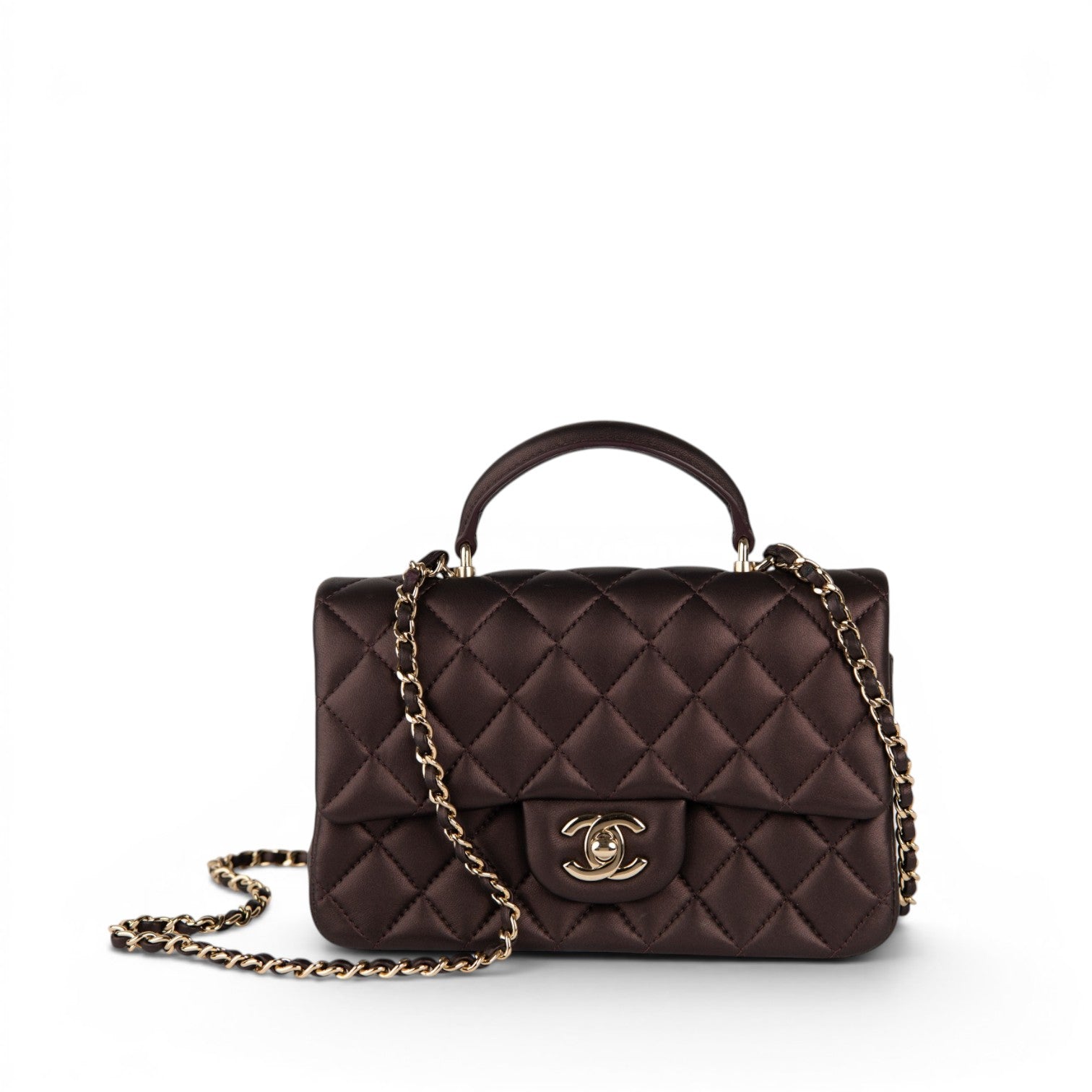 Chanel Mini Rectangular Top Handle Flap Bag