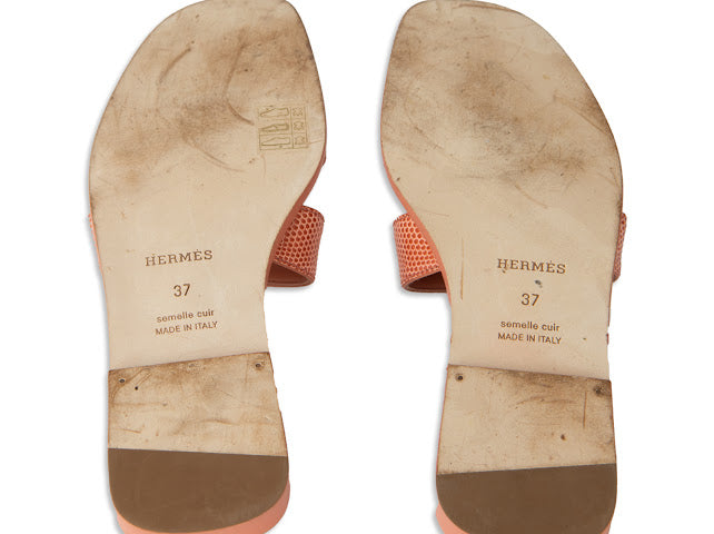 Hermès Oran Sandals Exotic Leather Lizard