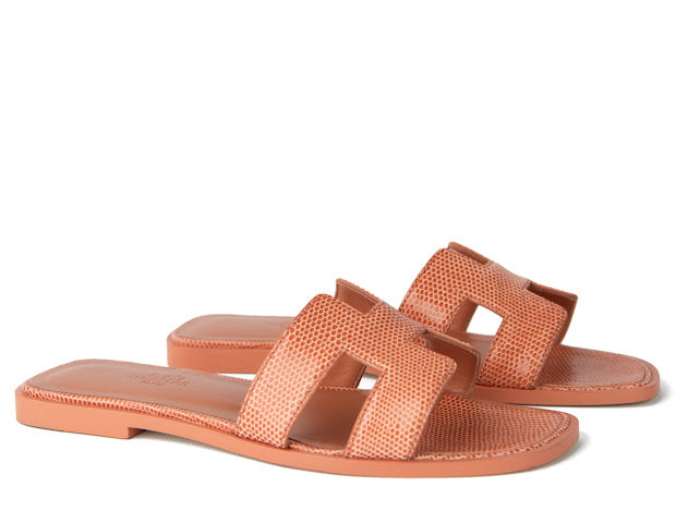 Hermès Oran Sandals Exotic Leather Lizard