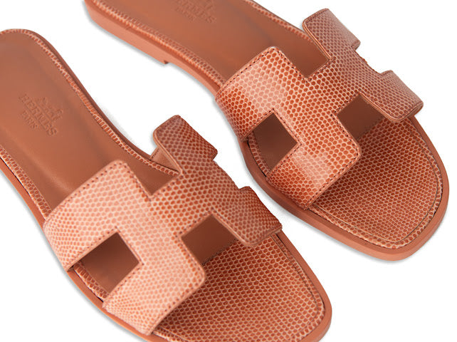 Hermès Oran Sandals Exotic Leather Lizard
