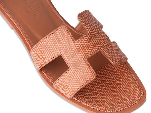 Hermès Oran Sandals Exotic Leather Lizard