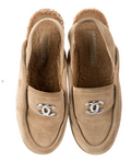 Chanel Suede Slingback Flats